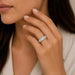 David Vangelder of Paris 18k White Gold Diamond Ring
