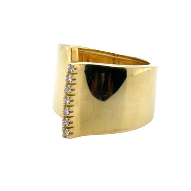 18k Yellow Gold Diamond Ring