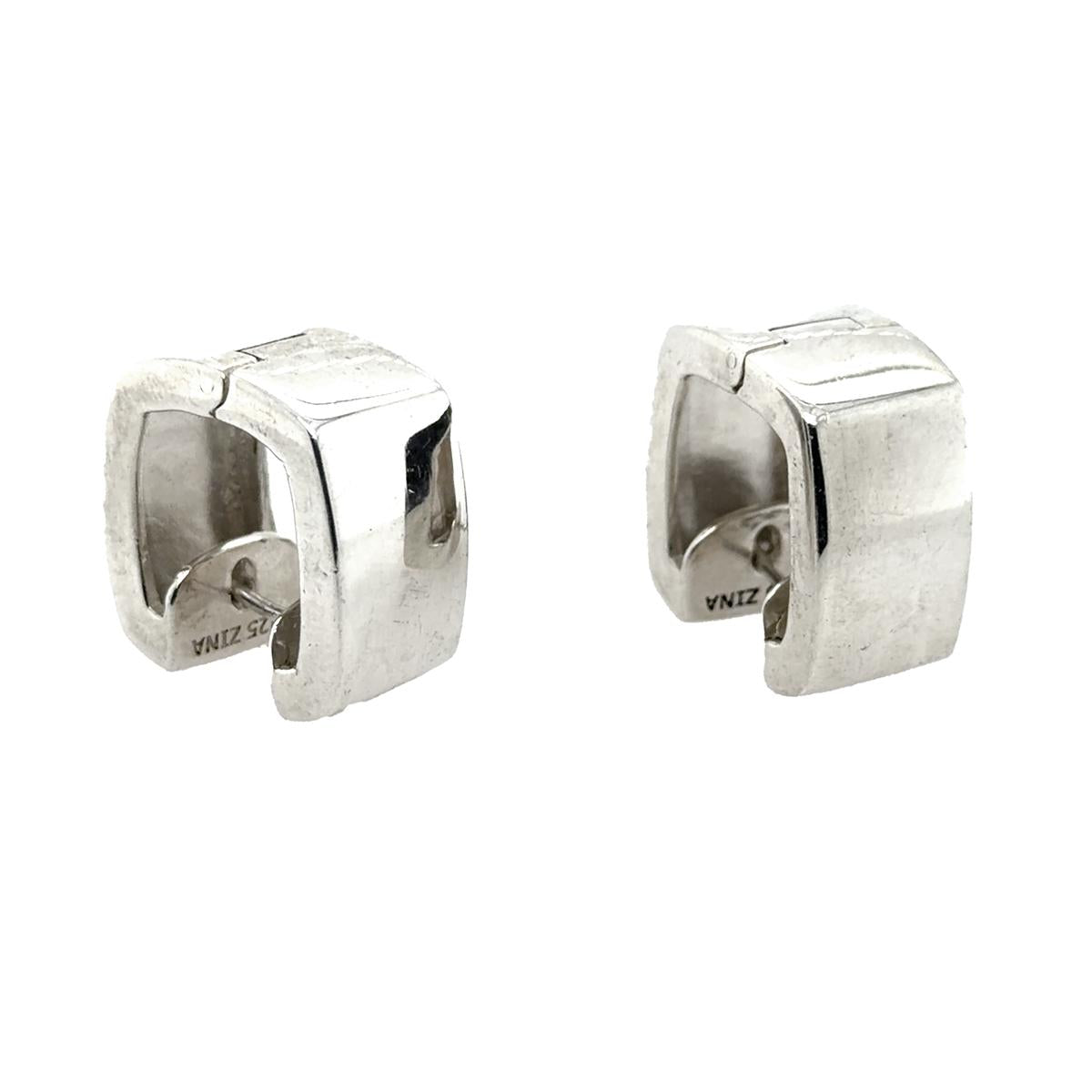 Zina Sterling Silver Huggie Earrings