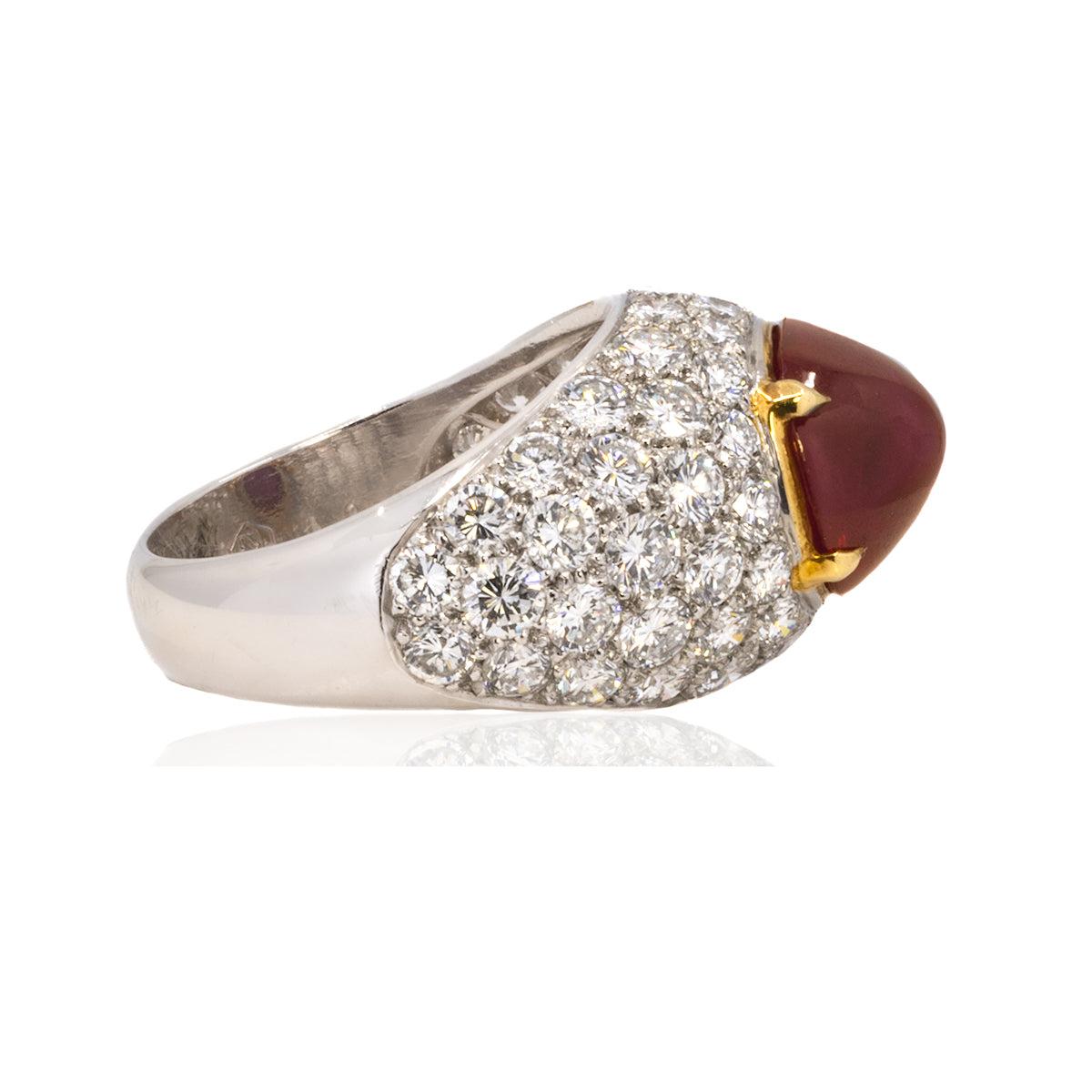 8.61 Carat Burma Ruby Ring