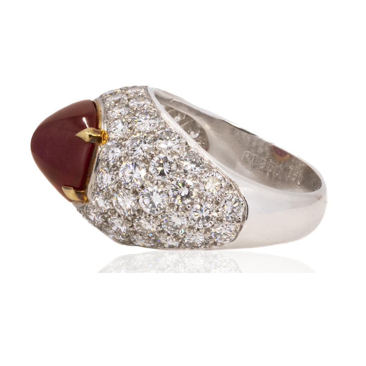 8.61 Carat Burma Ruby Ring