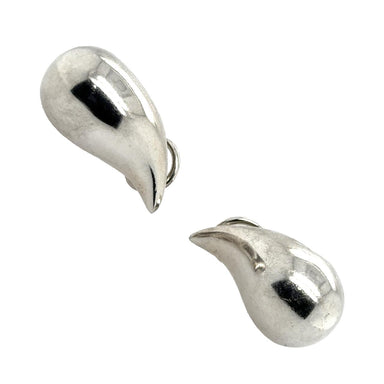 Large Sterling Silver "Tear Drop" Earrings by Elsa Peretti for Tiffany & Co.