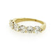 14k Yellow Gold Band Ring with 2.0ct Round White Diamonds