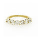 14k Yellow Gold Band Ring with 2.0ct Round White Diamonds