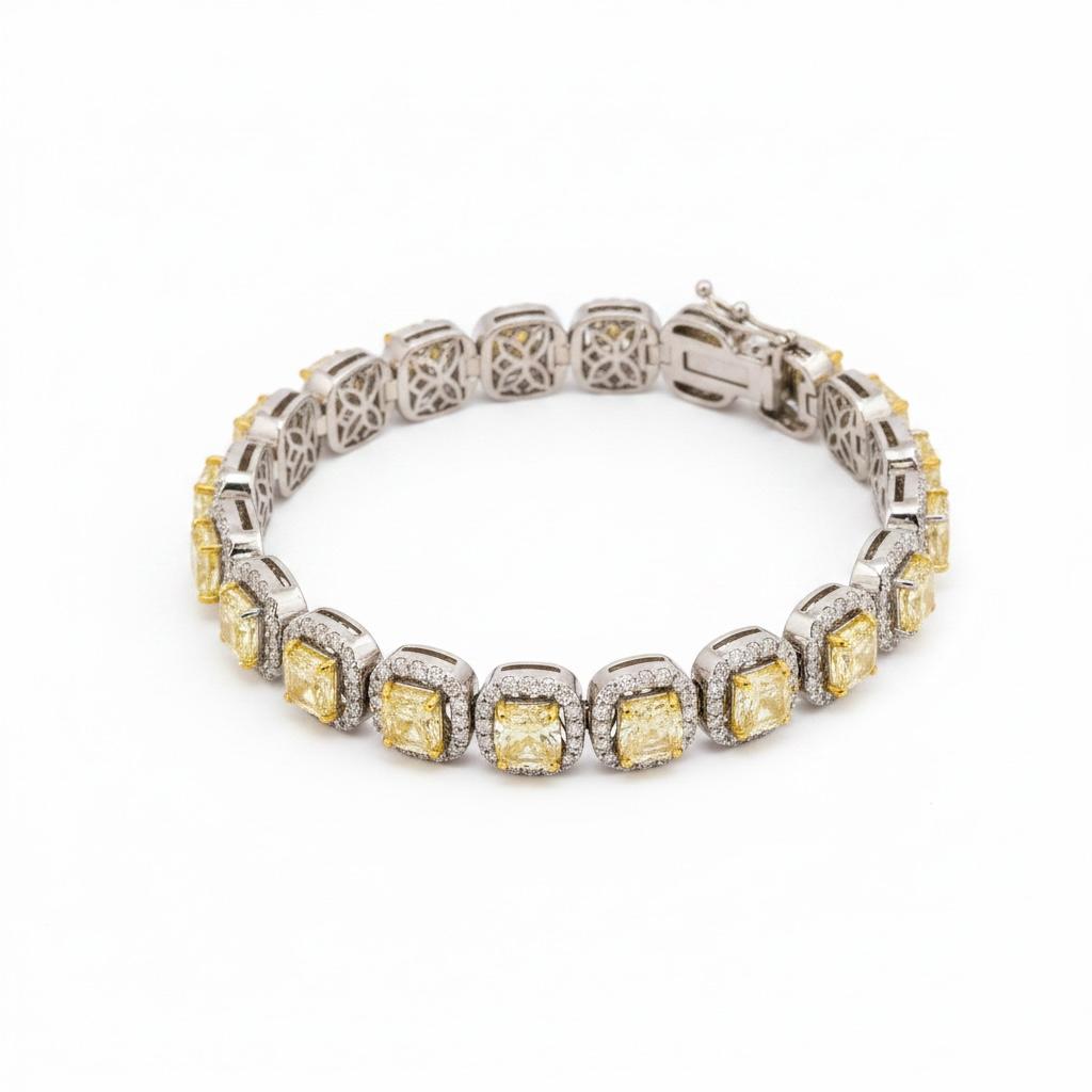 18k Yellow Diamond Bracelet