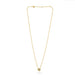 14k Yellow Gold Floral Diamond Necklace