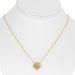 14k Yellow Gold Floral Diamond Necklace