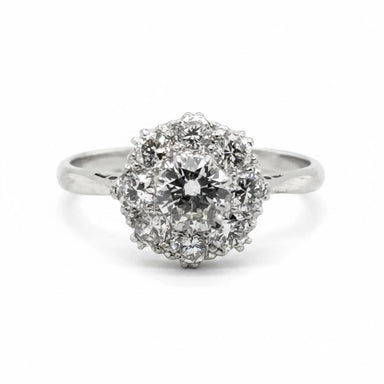18k White Edwardian Period Diamond Ring