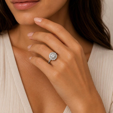 18k White Edwardian Period Diamond Ring