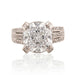 5.85 Carat GIA L I1 Round Diamond Platinum Ring S