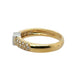 14k Yellow Gold Ring with Princess-Cut Diamond and Accents