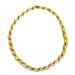 18k Yellow Gold Pave Diamond Necklace