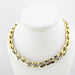 18k Yellow Gold Pave Diamond Necklace