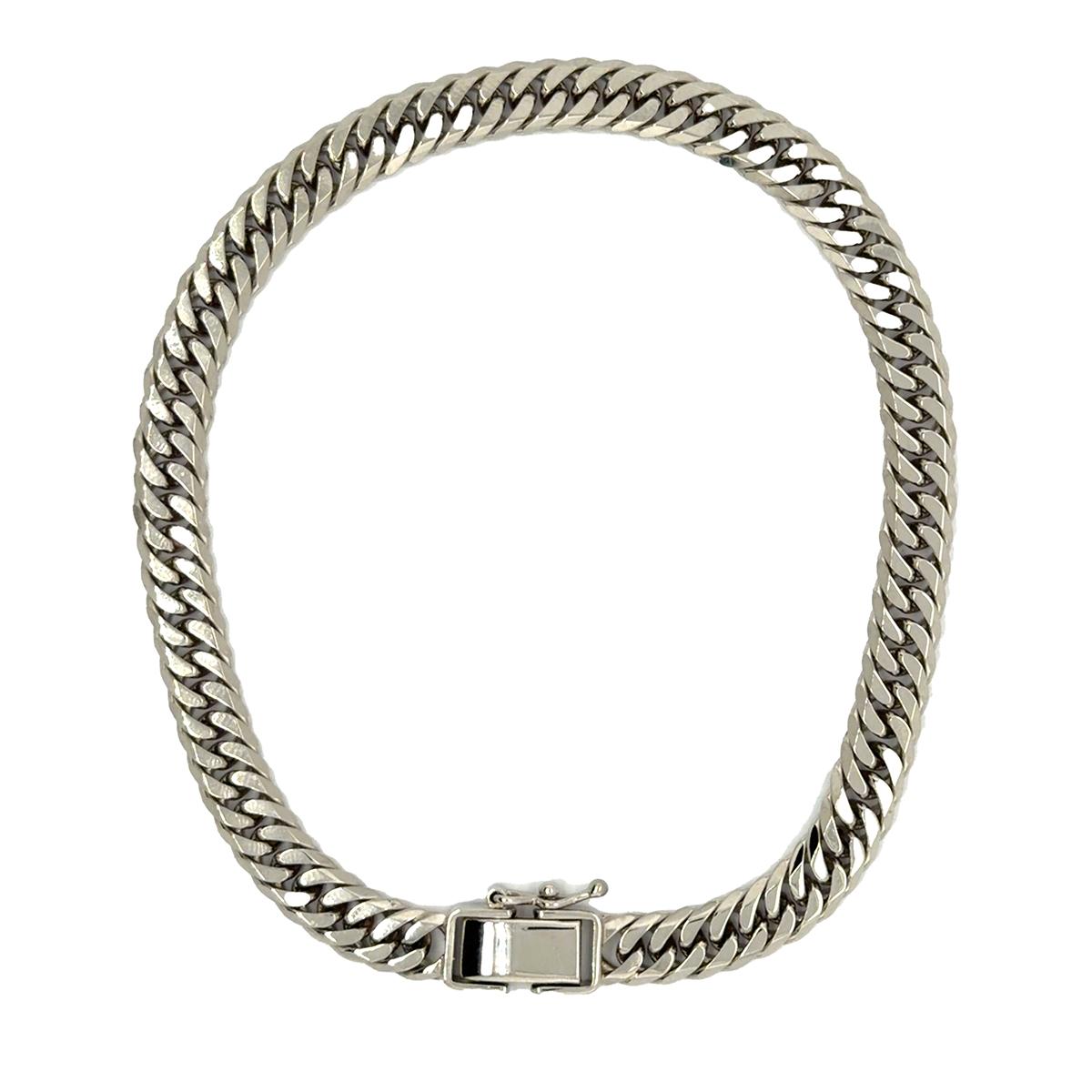 Platinum Curb Link Bracelet
