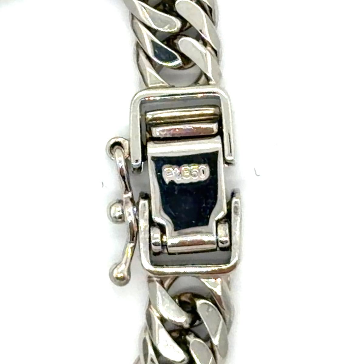 Platinum Curb Link Bracelet