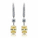 Platinum & 18k Fancy Yellow Diamond Earrings
