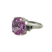 Platinum 7.23 Carat Pink Sapphire Ring