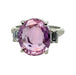 Platinum 7.23 Carat Pink Sapphire Ring