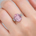 Platinum 7.23 Carat Pink Sapphire Ring