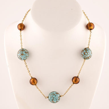 14k Glass Bead Necklace