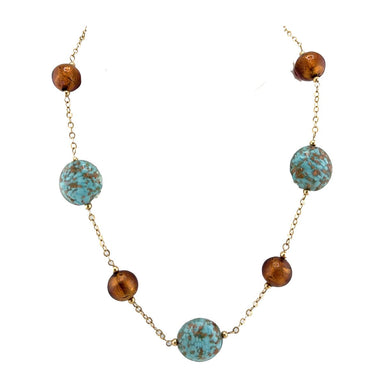 14k Glass Bead Necklace