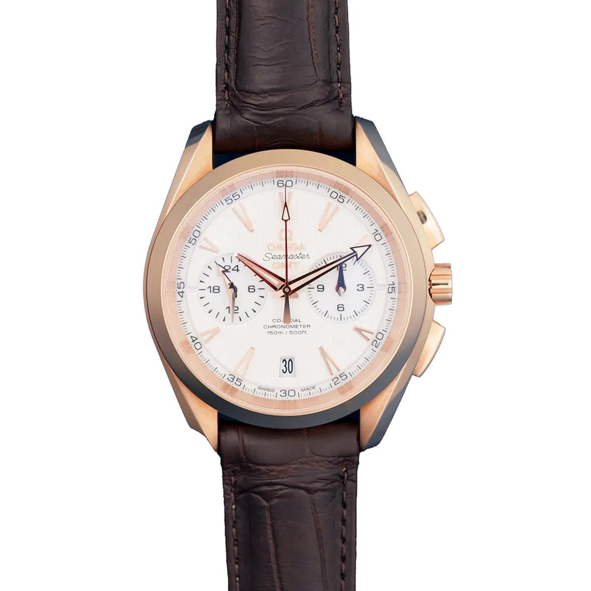 Omega Seamaster Aqua Terra 150M Co-Axial GMT Chronograph, Rose Gold