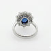 18k White Gold Blue Sapphire Ring