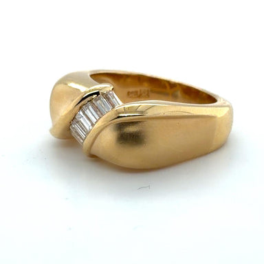 14k Yellow Gold Diamond Ring w
