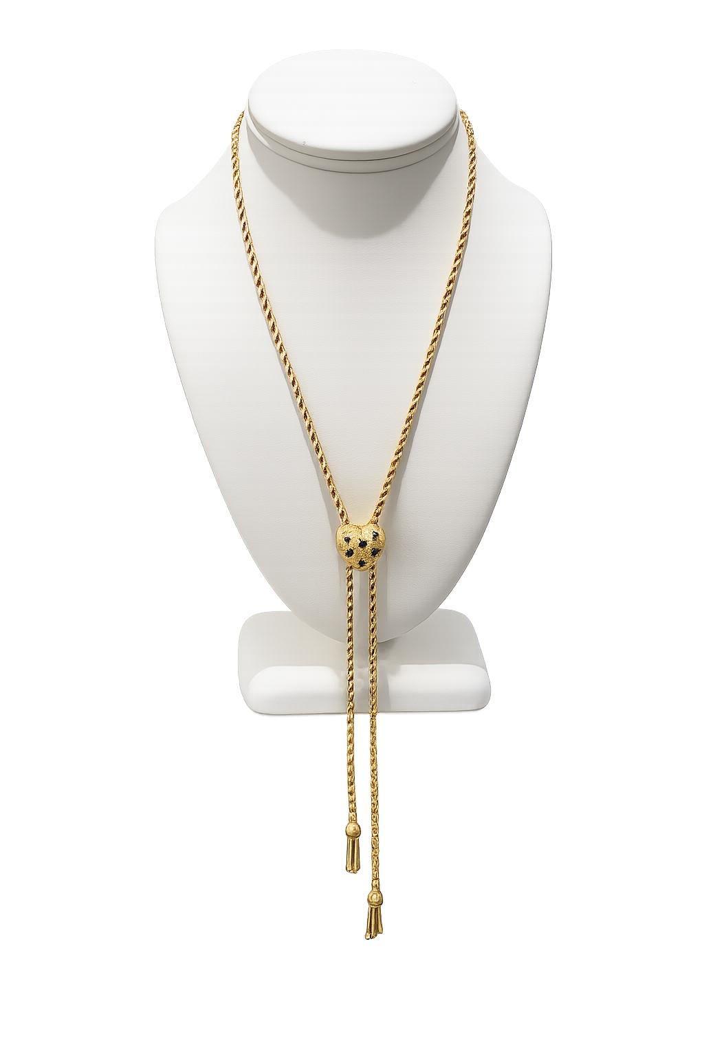 Sliding Heart Adjustable Rope Necklace
