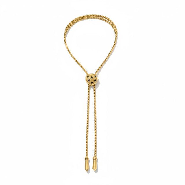 Sliding Heart Adjustable Rope Necklace