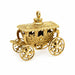 14k Yellow Gold Carriage Charm 9.48g Intricate Design