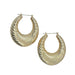 14k Yellow Gold Twisted Hoop Earrings