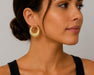 14k Yellow Gold Twisted Hoop Earrings