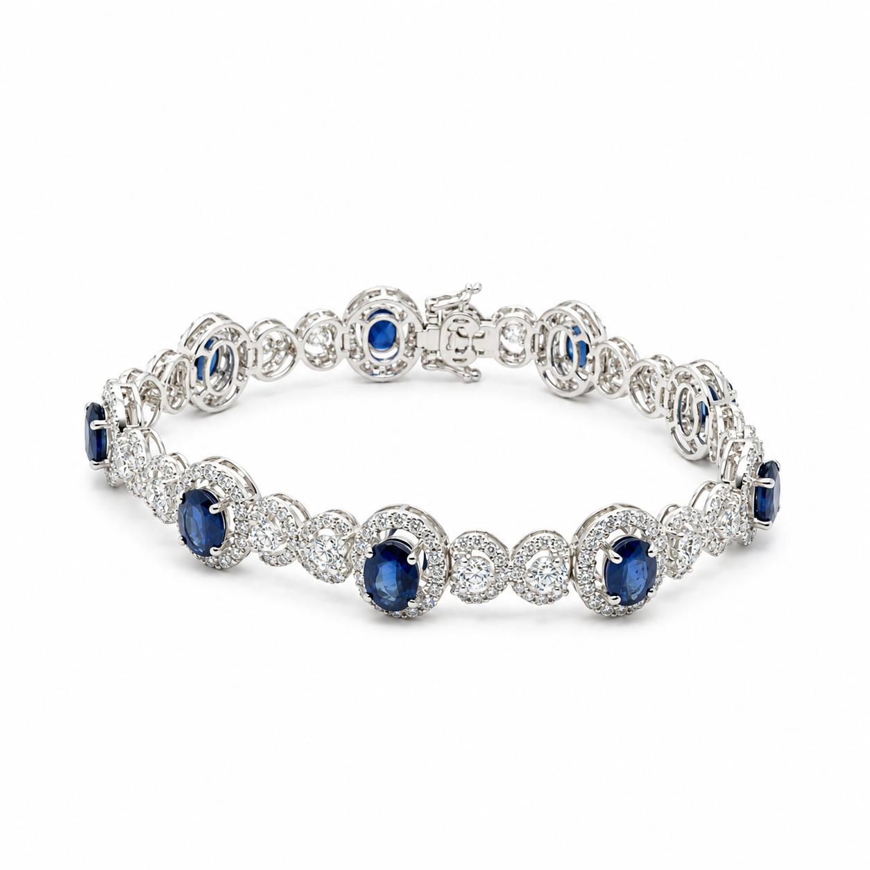 18k Sapphire Bracelet