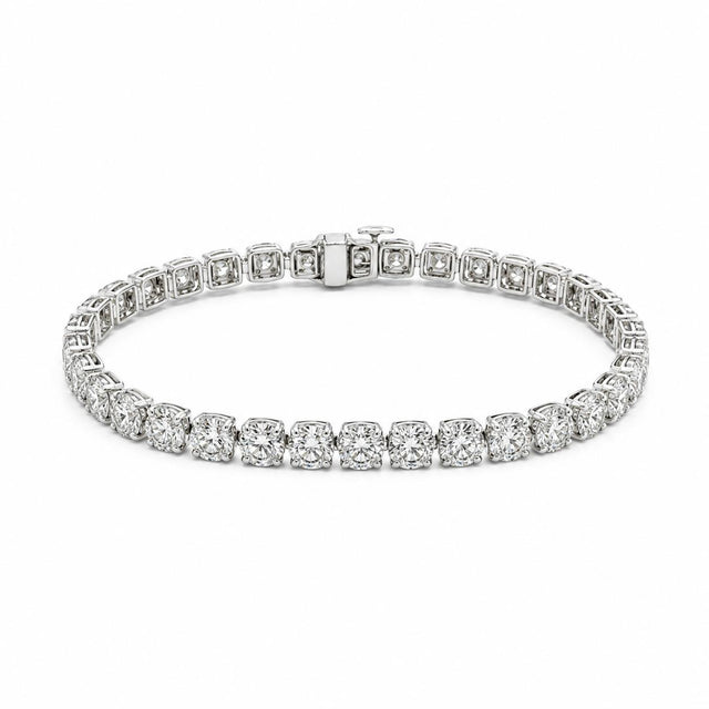 14k Diamond Cluster Bracelet