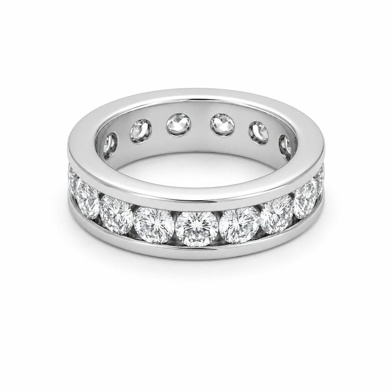 Platinum Diamond Eternity Band