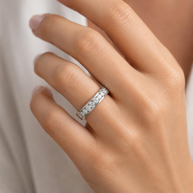 Platinum Diamond Eternity Band