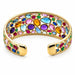 14K Italian Gemstone Bangle