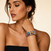 14K Italian Gemstone Bangle