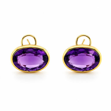14k Amethyst Earrings