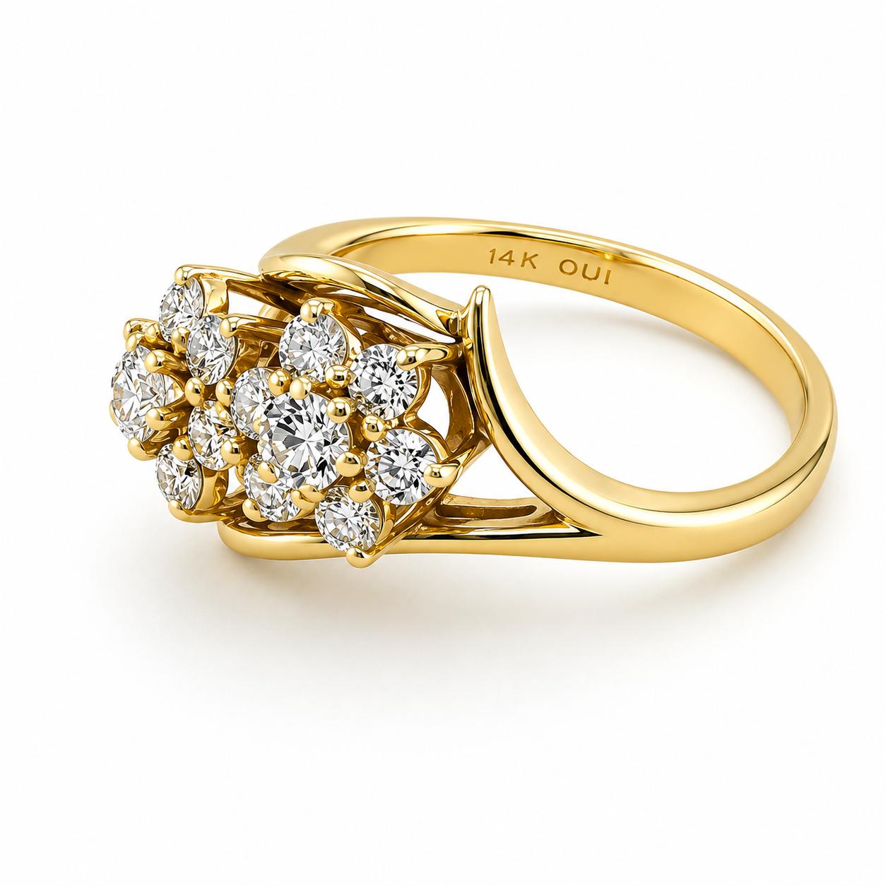 14k Diamond Ring