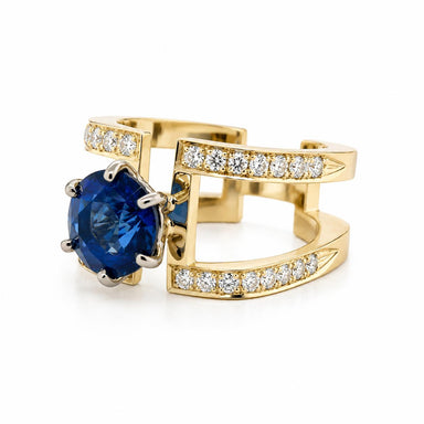 Keith Davis 18k Sapphire Ring