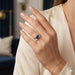 Keith Davis 18k Sapphire Ring