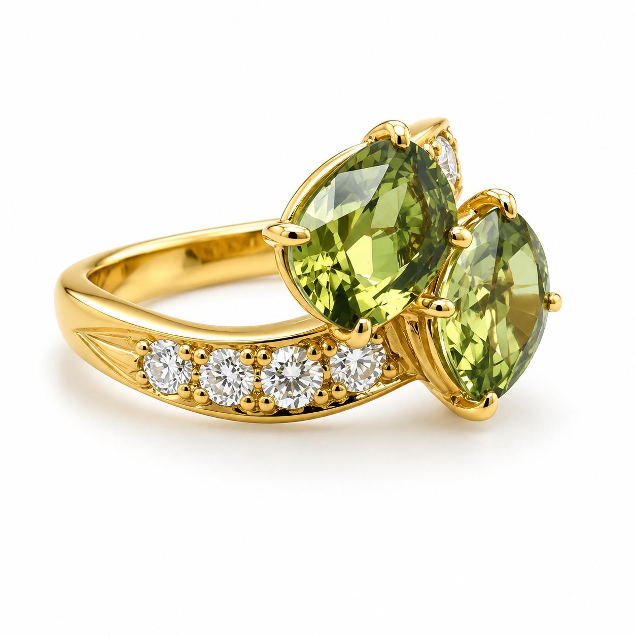 Keith Davis 18k Chrysoberyl Ring