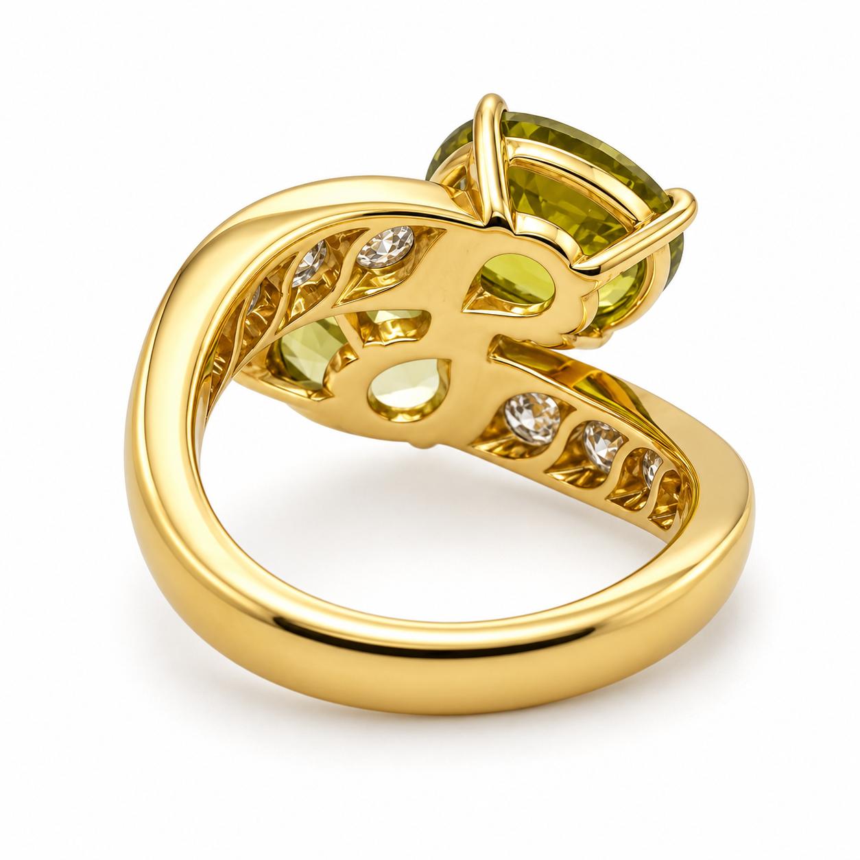 Keith Davis 18k Chrysoberyl Ring