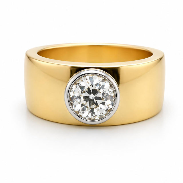 18k Old European Diamond Ring