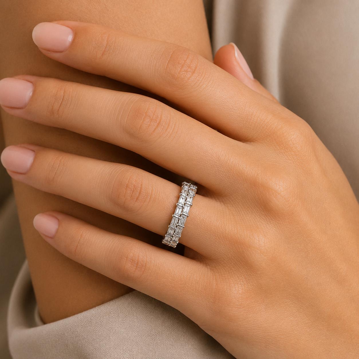 18k Diamond Eternity Band