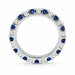 14k White Gold Ring Sapphires Eternity Band