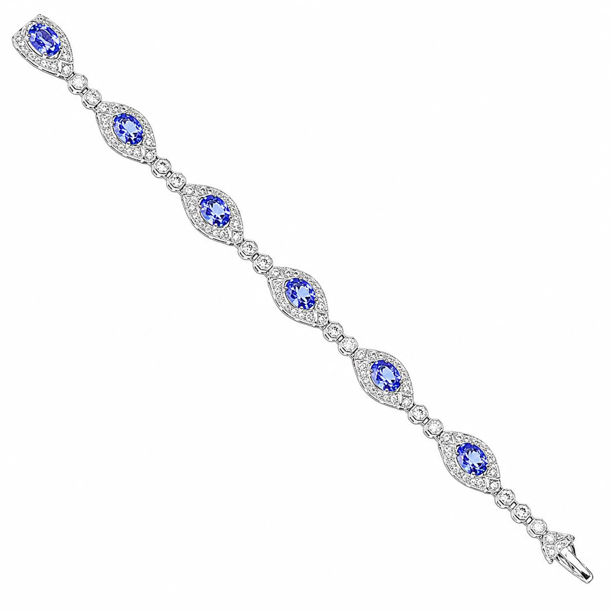18k Tanzanite Bracelet