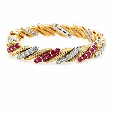 Hammerman Brothers 18k Ruby and Diamond Bracelet